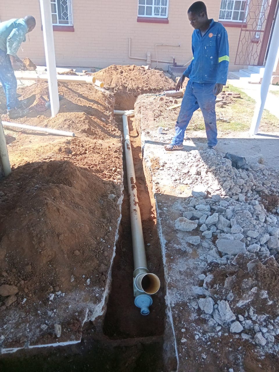 Sinqobile Construction Plumbing and drainage installation by Sinqobile Construction in Sandton - Professional construction work