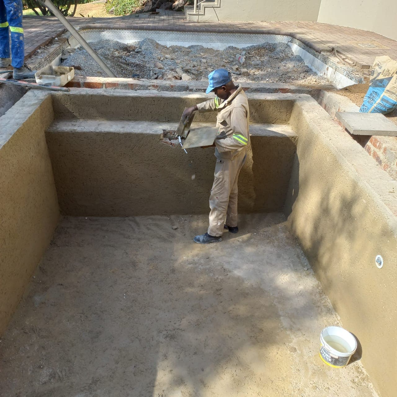 Sinqobile Construction Pool waterproofing in Johannesburg - Professional construction work